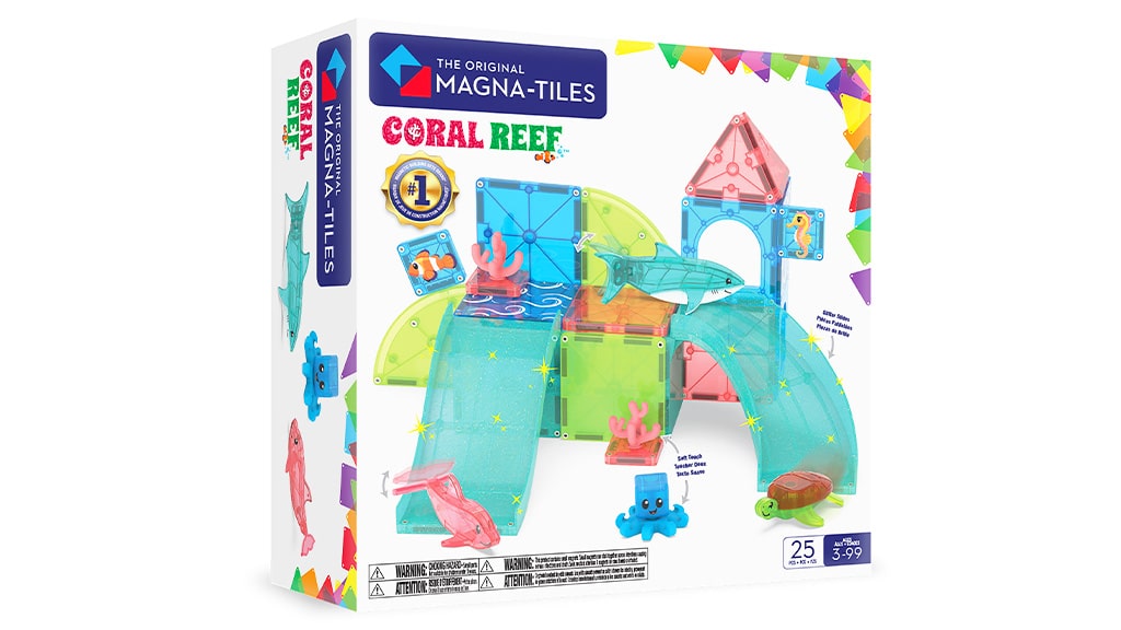 MAGNA-TILES® Korallenriff 25-teiliges Magnetspielset