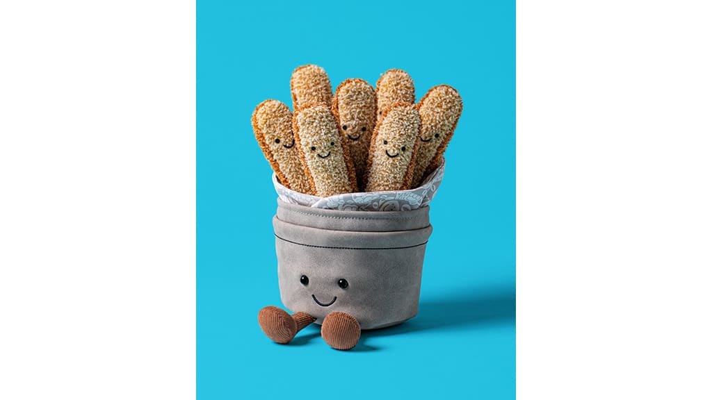 Das Jellycat Diner präsentiert eine neue Plüschfigur mit Speisekarte