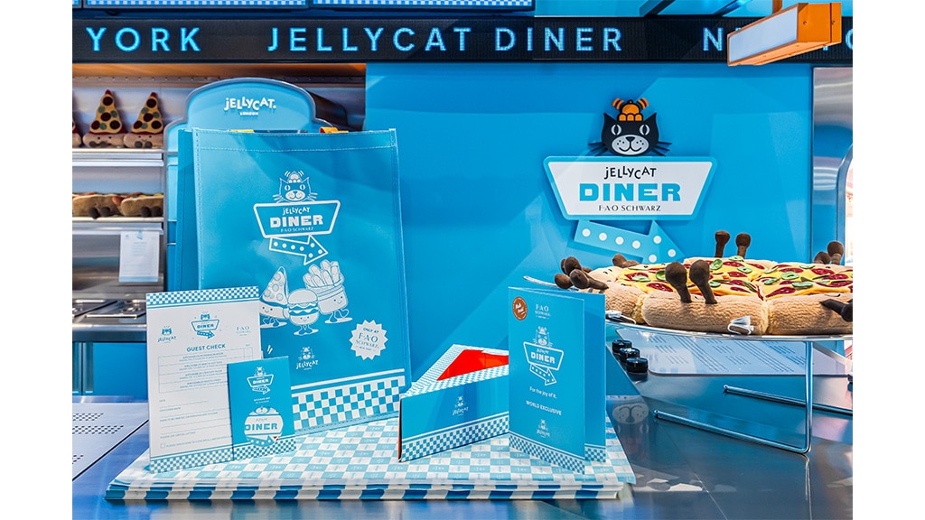 Das Jellycat Diner präsentiert eine neue Plüschfigur mit Speisekarte