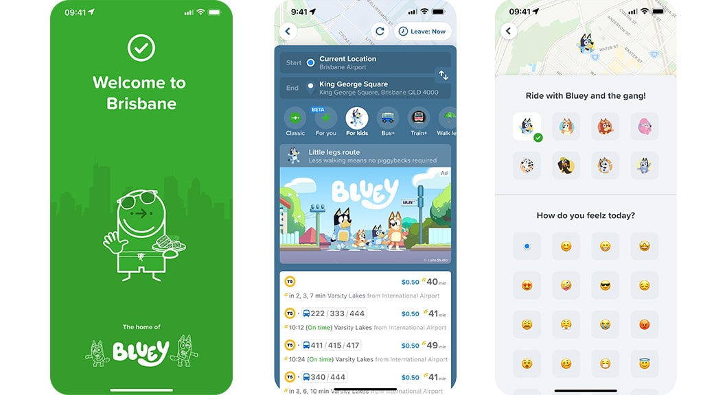 Reise mit Bluey im echten Leben mit der neuen Kinderfunktion von Citymapper