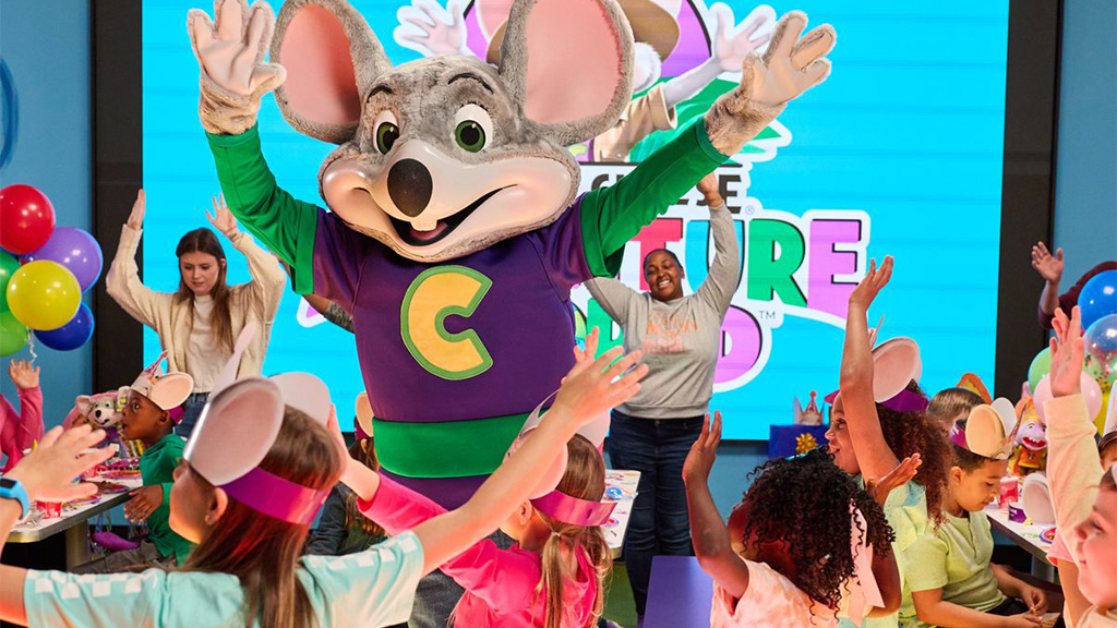 Super Abenteuer warten in der Welt von Chuck E. Cheese