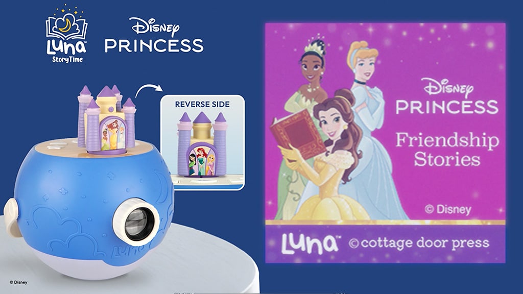 Erlebe den Zauber der Disney-Prinzessinnen mit der neuen Luna Erzählprojektorfigur!
