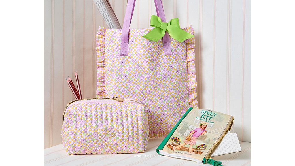 Die Kinder können sich mit ihren Puppen in diesen stilvollen, American Girl-Themen Taschen verkleiden