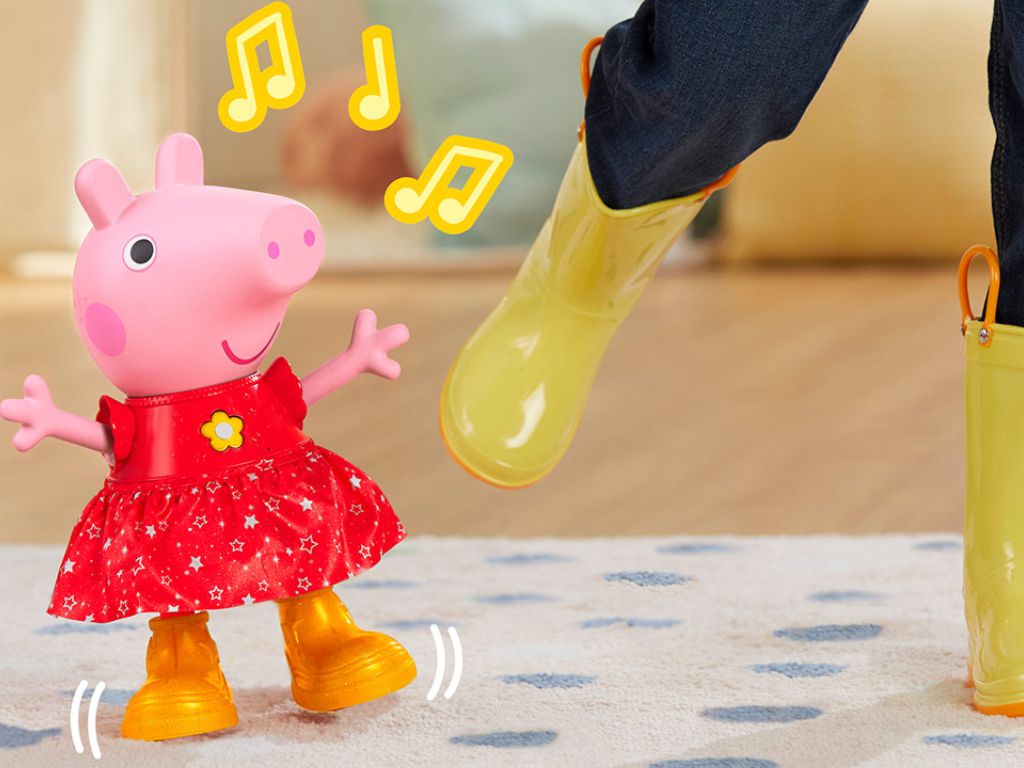 Die Kinder können eine ROAR-schlammige Pfützenparty mit Peppa Wutz veranstalten!