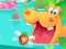 Springe und drehe dich, um die Tiere im „Hungry Hungry Hippos: Move n’ Munch“-Spiel zu füttern