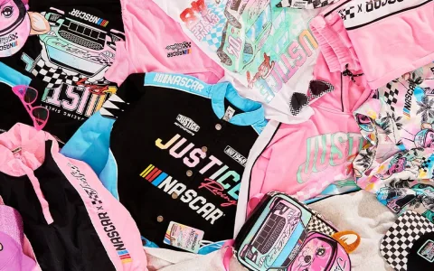 Die Justice-NASCAR-Kollektion bringt die Mode rasant zu den Teenagern