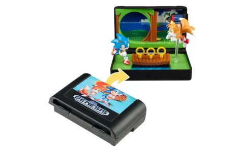 Wilder Toys Konsolenhelden: Sonic, der Igel Sammel-Kassetten-Diorama
