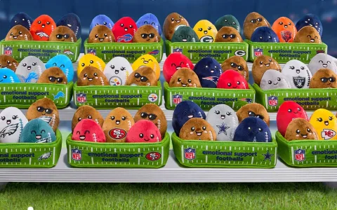 Schau dir die neuen NFL Emotional Support Plüschfiguren von Relatable an!