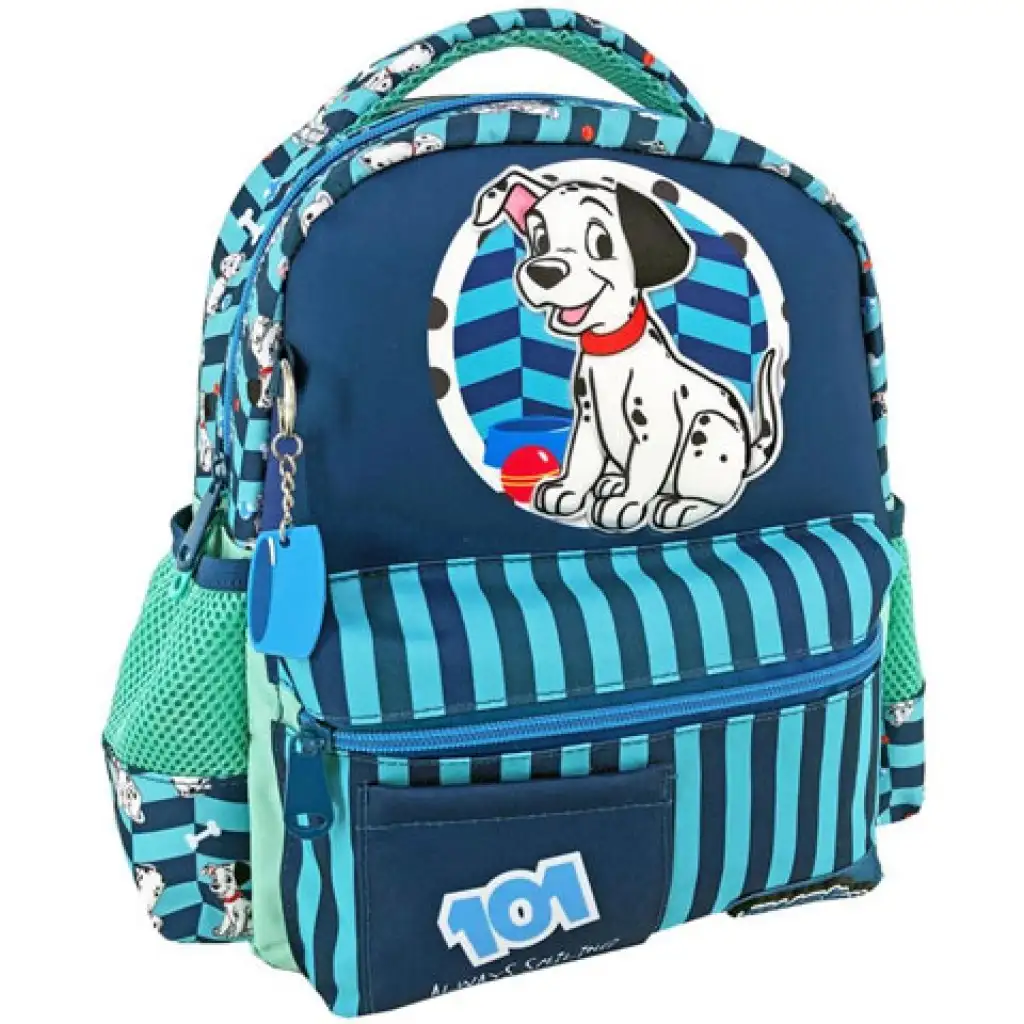 101 Dalmatiner 3D-Muster Kindergartenrucksack 27x10x31cm Bild 1