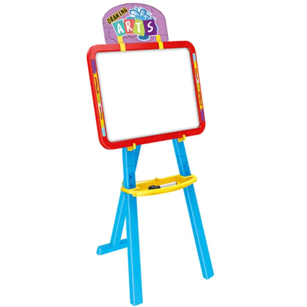 3-in-1 doppelseitige Zeichentafel in Blau 40x6x59cm Bild 2