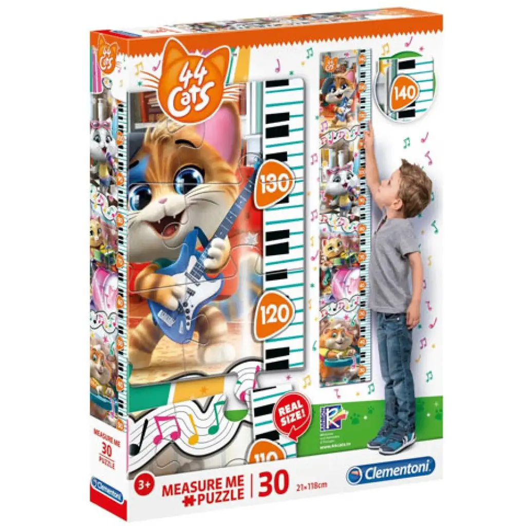 44 alberne Katzen Wandmaß 30-teiliges Puzzle - Clementoni Bild 1