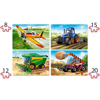 Bunte Zahlen Holzform-Puzzle 30x22cm Bild 2