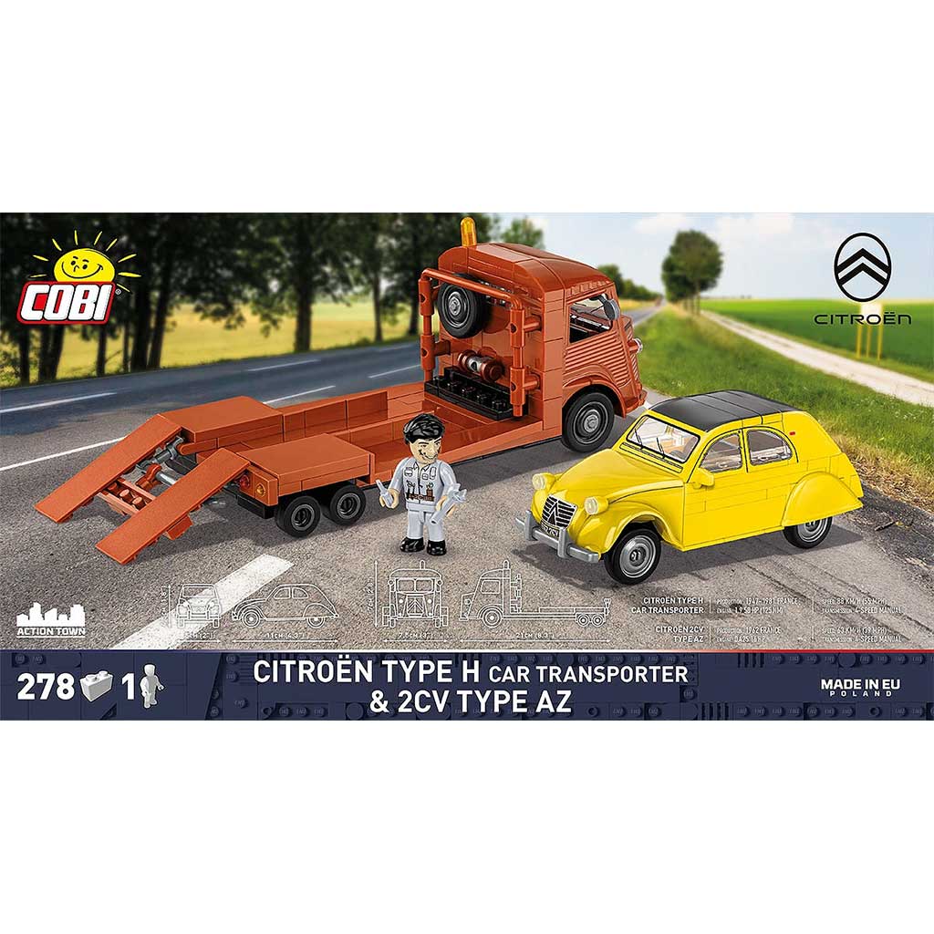 COBI: Citroën Type H Autotransporter & 2CV Type AZ Auto-Bauset (24627) Bild 2