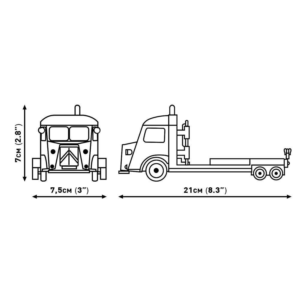 COBI: Citroën Type H Autotransporter & 2CV Type AZ Auto-Bauset (24627) Bild 4