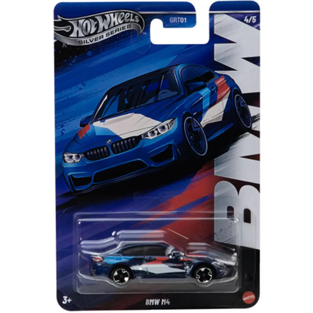 Hot Wheels: BMW M4 Festtags-Miniaturauto 1/64 – Mattel