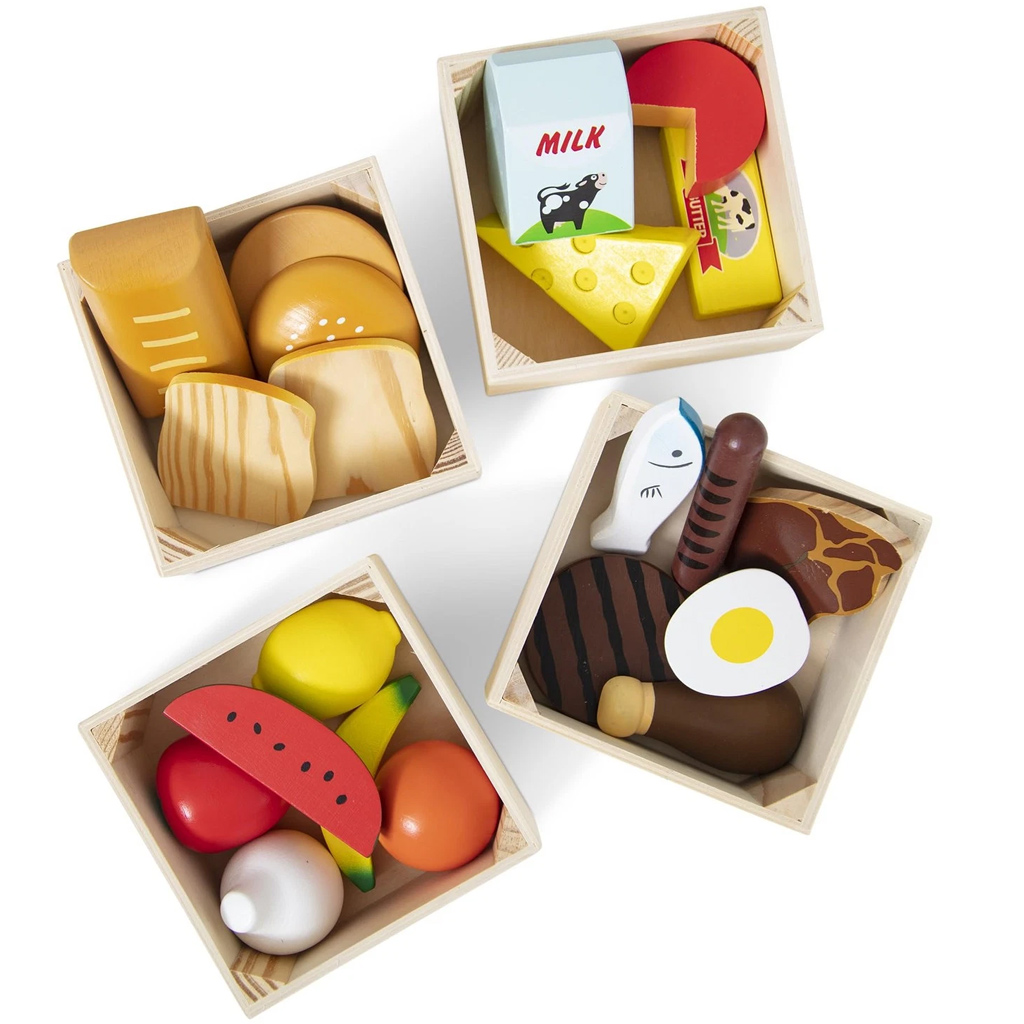 Melissa & Doug: Lebensmittel in Kisten Holzspielset - Spin Master Bild 3