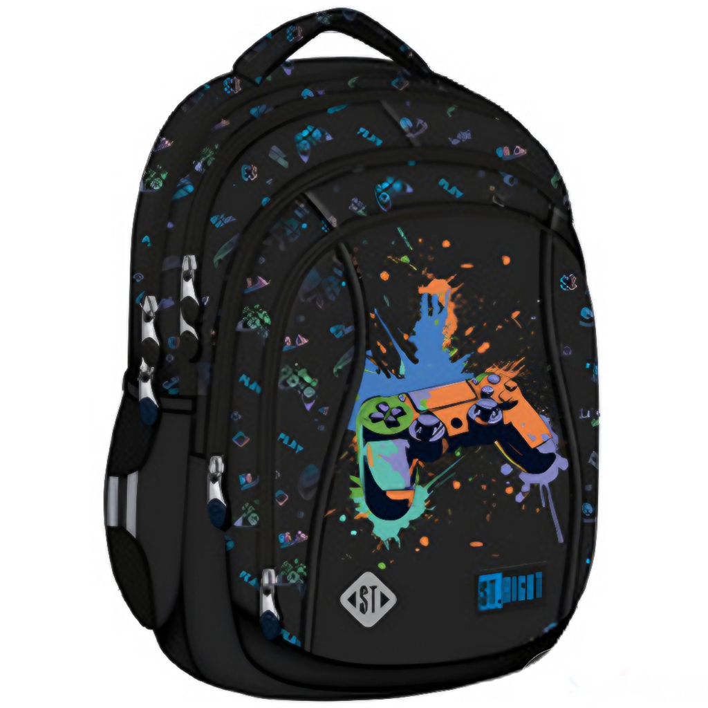 St.Right Game Controll Schultasche, Rucksack BP04 43x32x20cm Bild 1