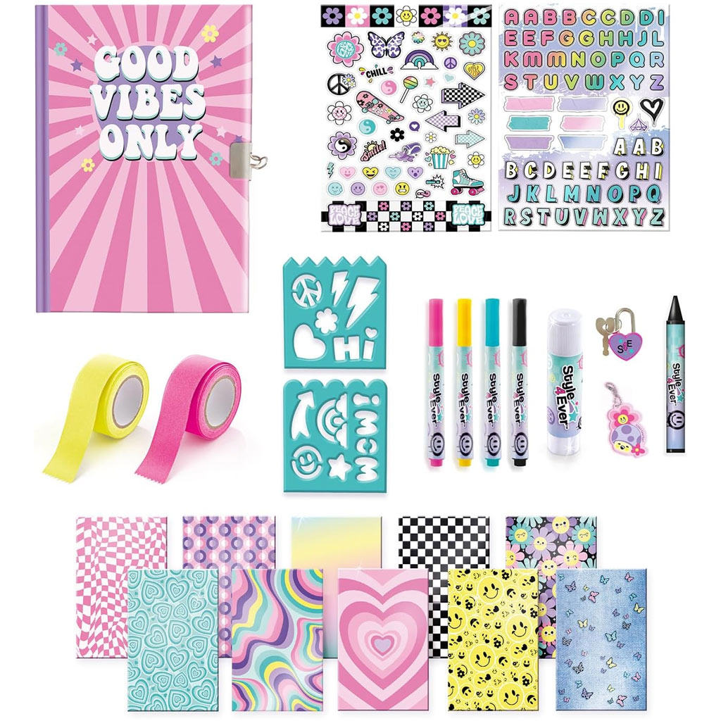 Style 4 Ever: Geheimes Tagebuch mit Dekorationsset und Aufklebern Bild 3
