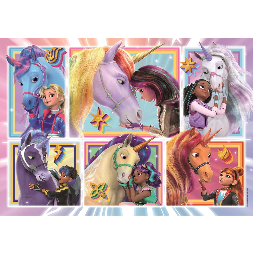 Unicorn Akademie zusammen mit den Einhörnern 104-teiliges Supercolor Puzzle - Clementoni Bild 2