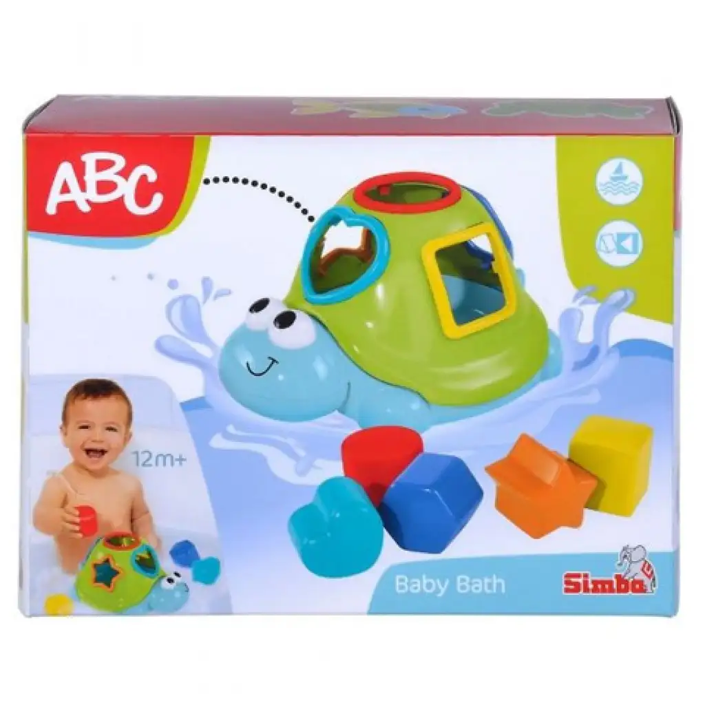 ABC schwimmende Schildkröte mit Formensortierwürfeln - Simba Toys Bild 1