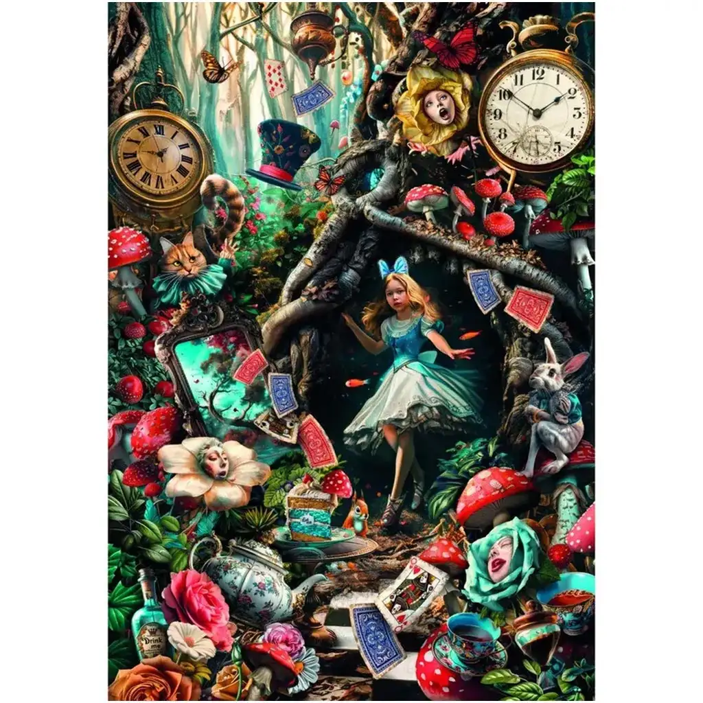 Alice im Wunderland HQC 1000-teiliges Puzzle - Clementoni Bild 2
