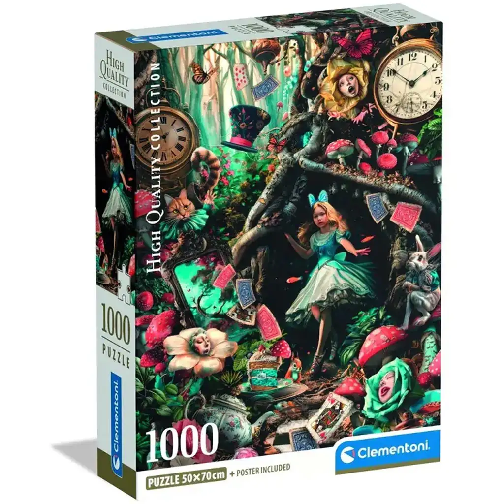 Alice im Wunderland HQC 1000-teiliges Puzzle - Clementoni Bild 1
