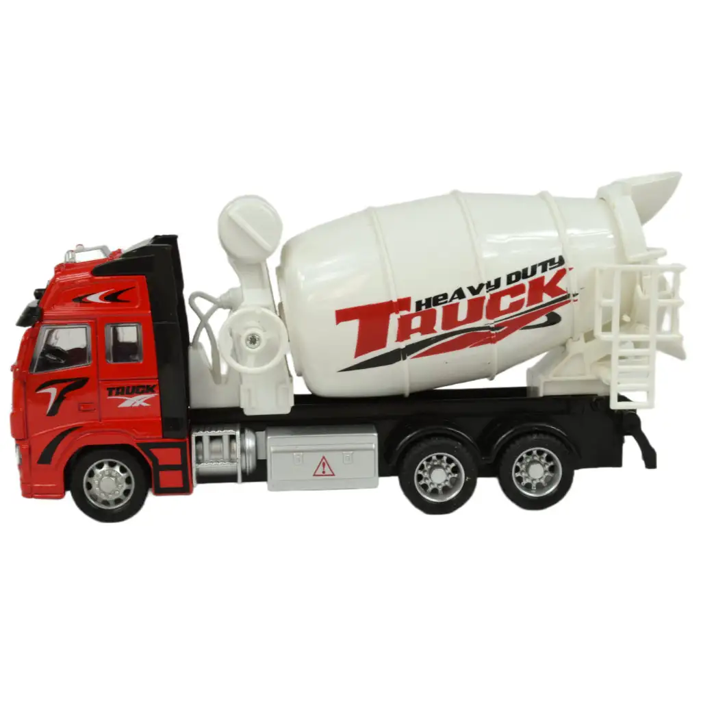 Alloy Car: Schwungrad-Betonmischer-LKW mit Licht und Ton in zwei Varianten 19cm 1 Stück Bild 3