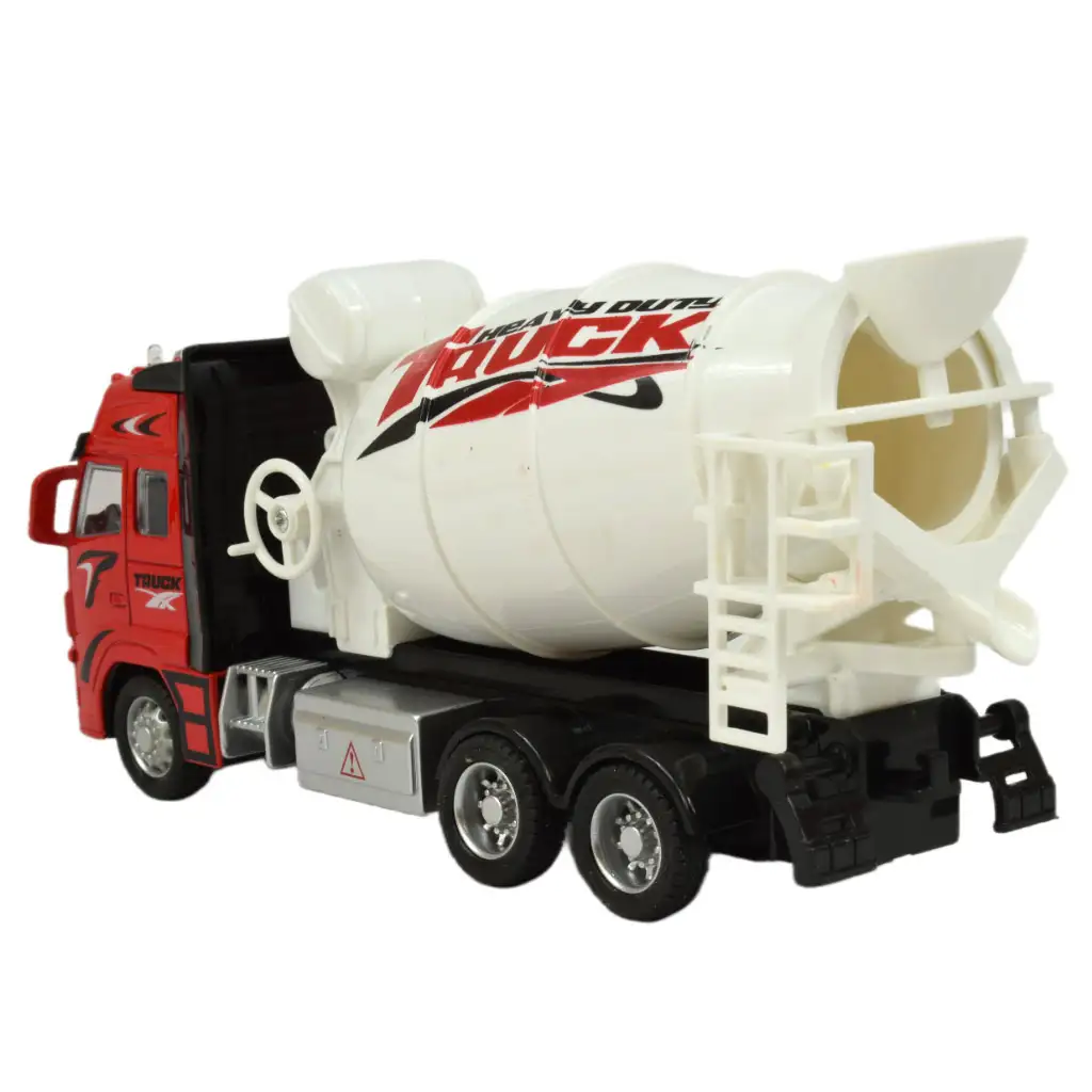 Alloy Car: Schwungrad-Betonmischer-LKW mit Licht und Ton in zwei Varianten 19cm 1 Stück Bild 4