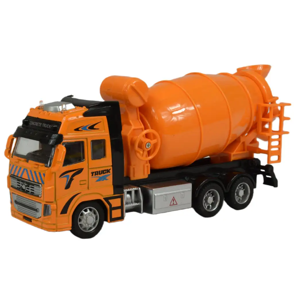 Alloy Car: Schwungrad-Betonmischer-LKW mit Licht und Ton in zwei Varianten 19cm 1 Stück Bild 7
