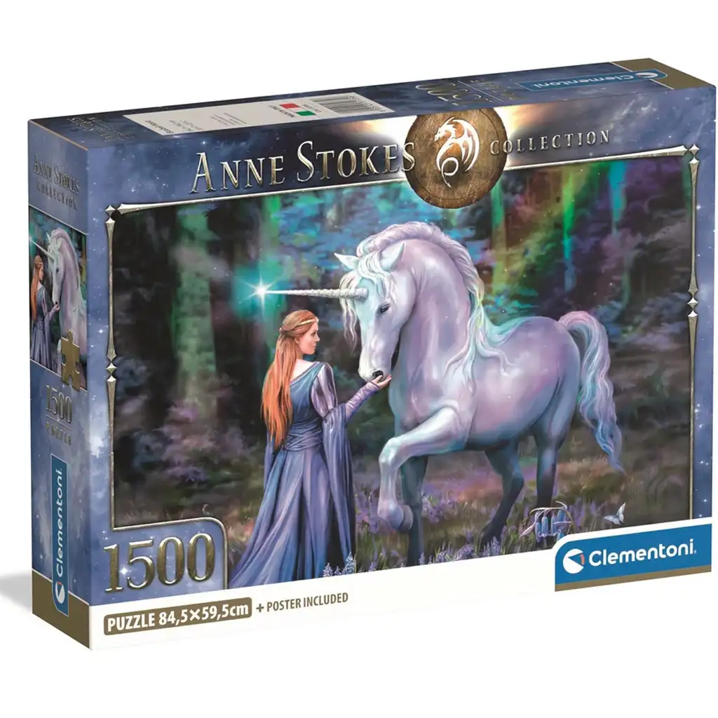 Anna Stokes - Das Reich des Einhorns HQC 1500-teiliges Compact-Puzzle - Clementoni Bild 1