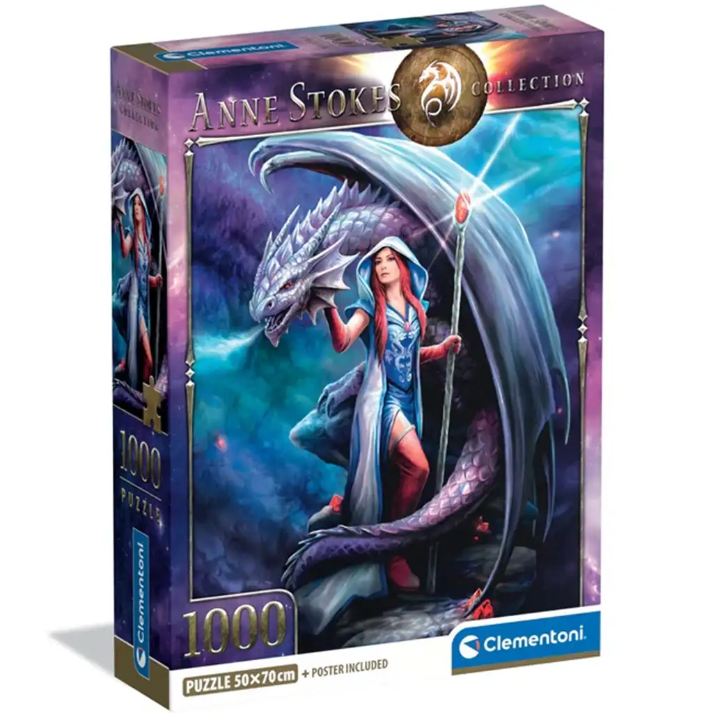 Anna Stokes: Drachenmagier 1000-teiliges Puzzle - Clementoni Bild 1