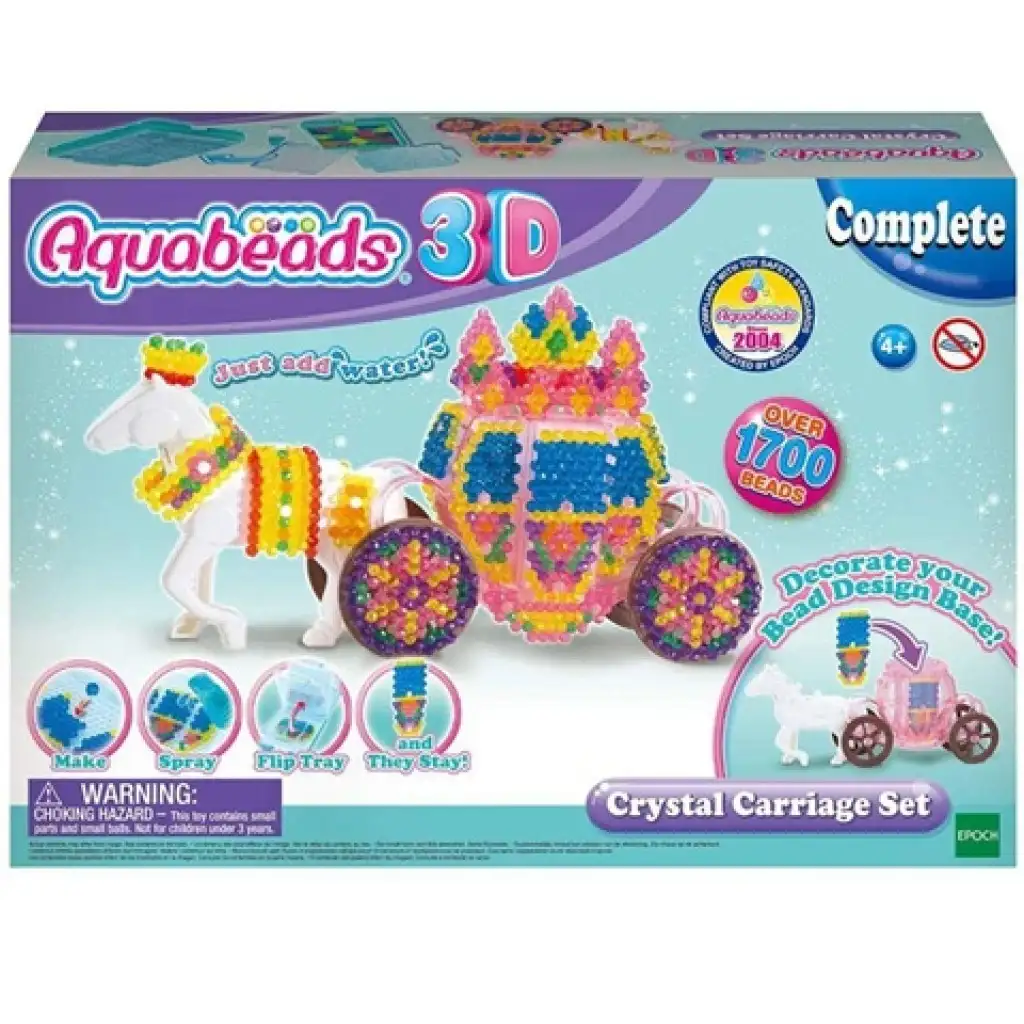 Aqua Beads 3D glitzernde Kutsche Kreativ-Set Bild 1