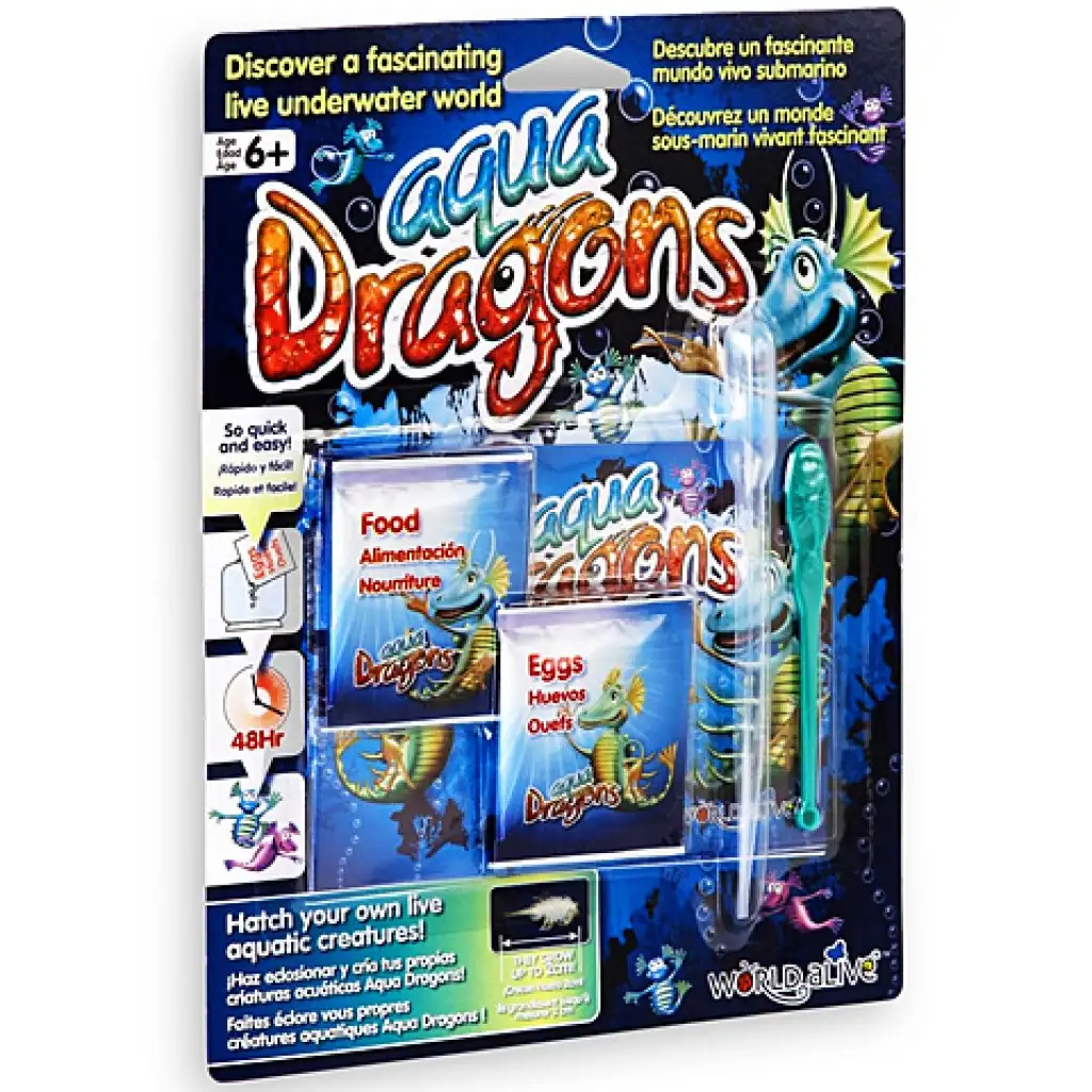 Aqua Dragons Unterwasserlebewesen Ei und Futter Set Bild 1