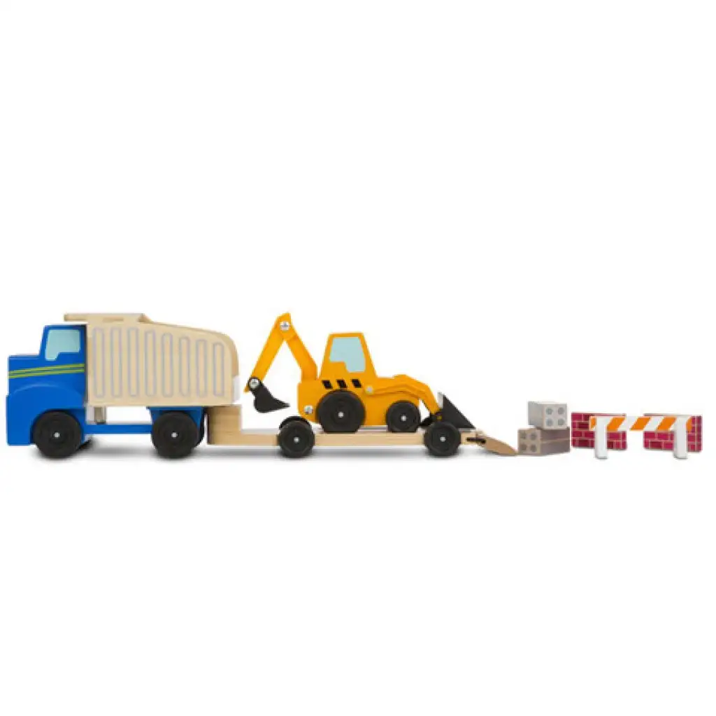 Arbeitsfahrzeuge Holzfahrzeug-Set - Melissa & Doug Bild 2
