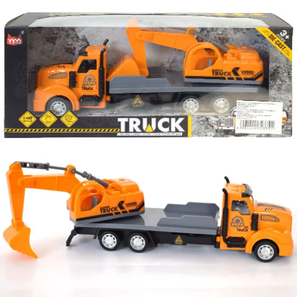 Arbeitsmaschinen-Transport-LKW mit Rückziehantrieb 1/48 Bild 1