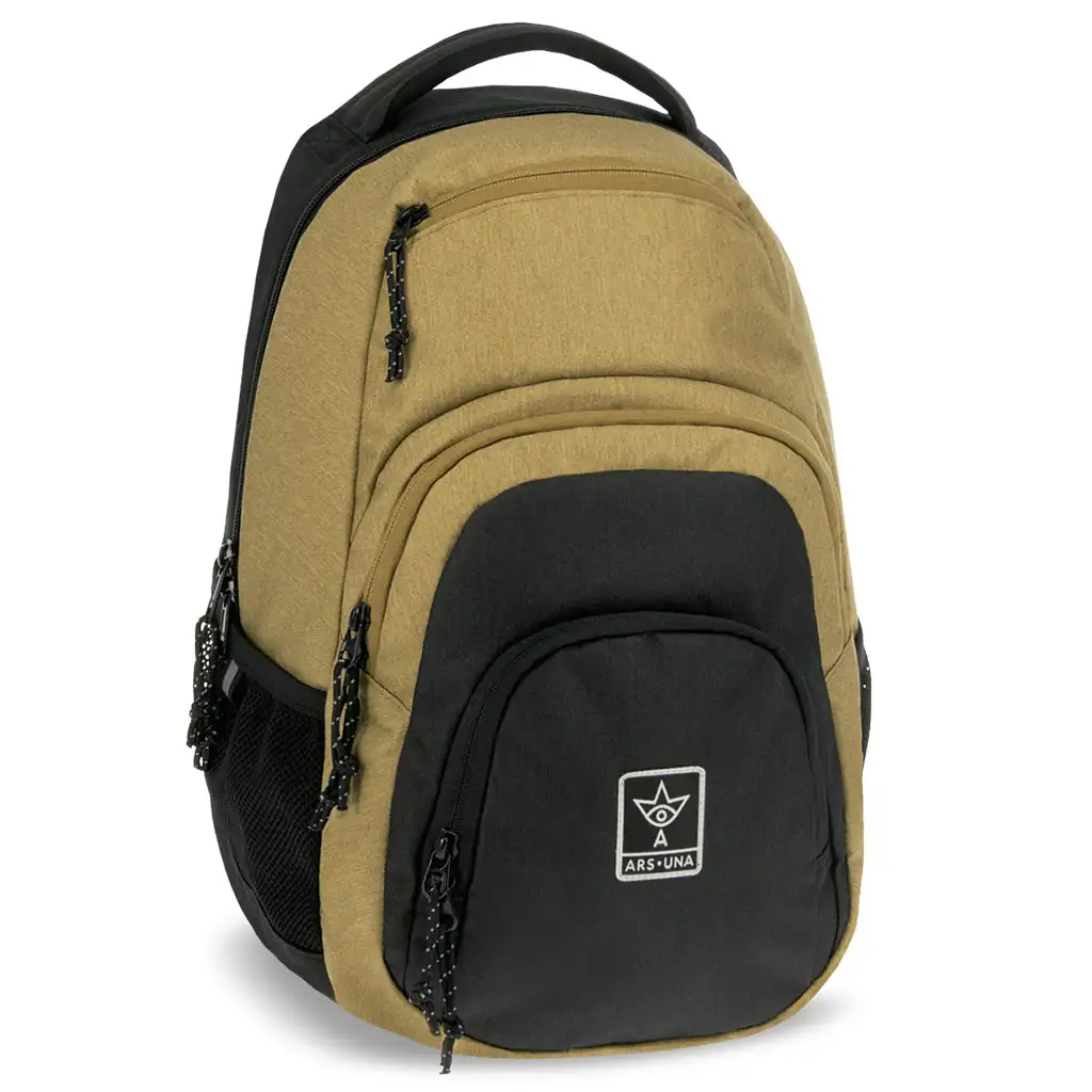 Ars Una: Dune braun-schwarzer AU-2 Schulranzen, Rucksack 32x46x22cm Bild 1