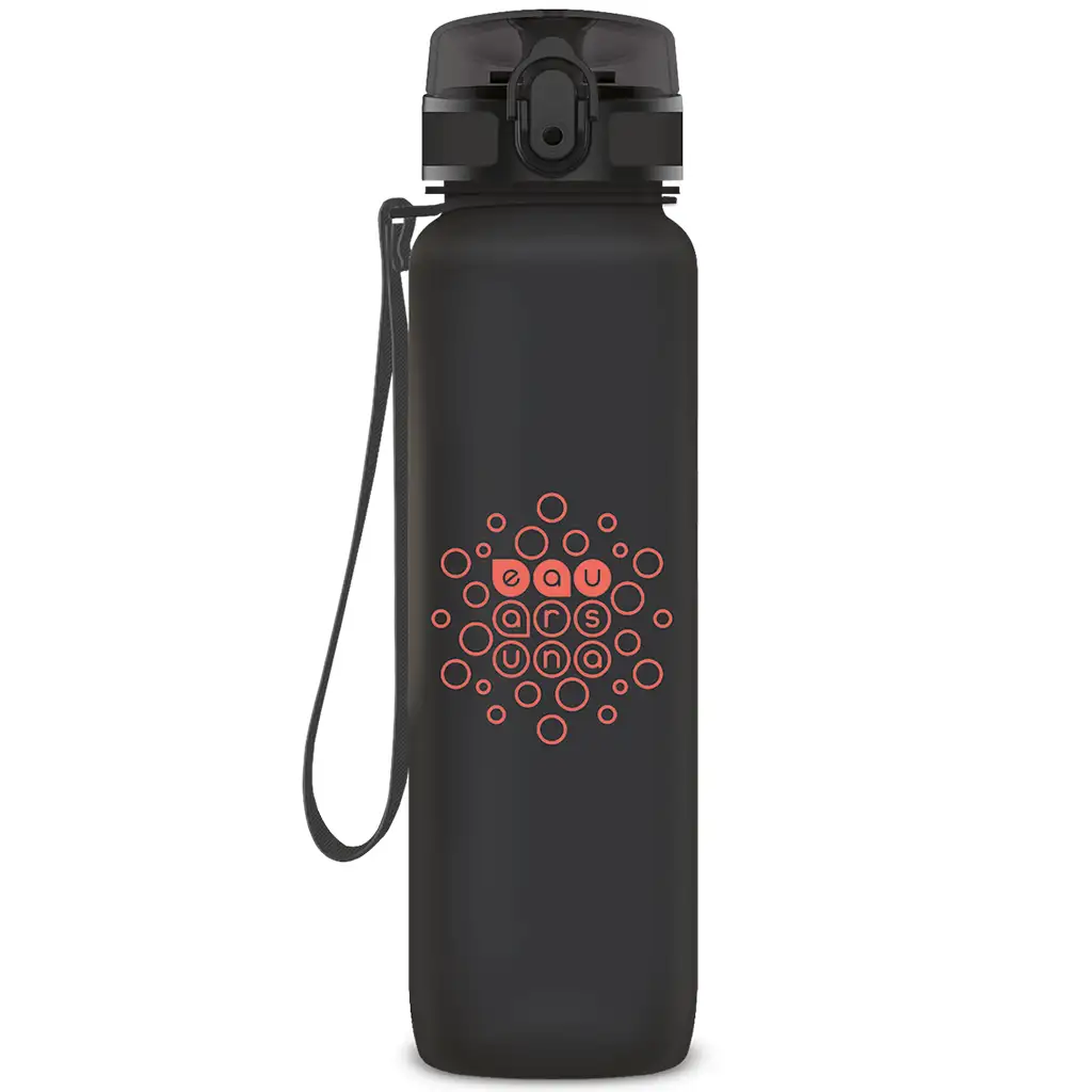 Ars Una: Dunkelgraue BPA-freie Motivationsflasche 1000ml Bild 1