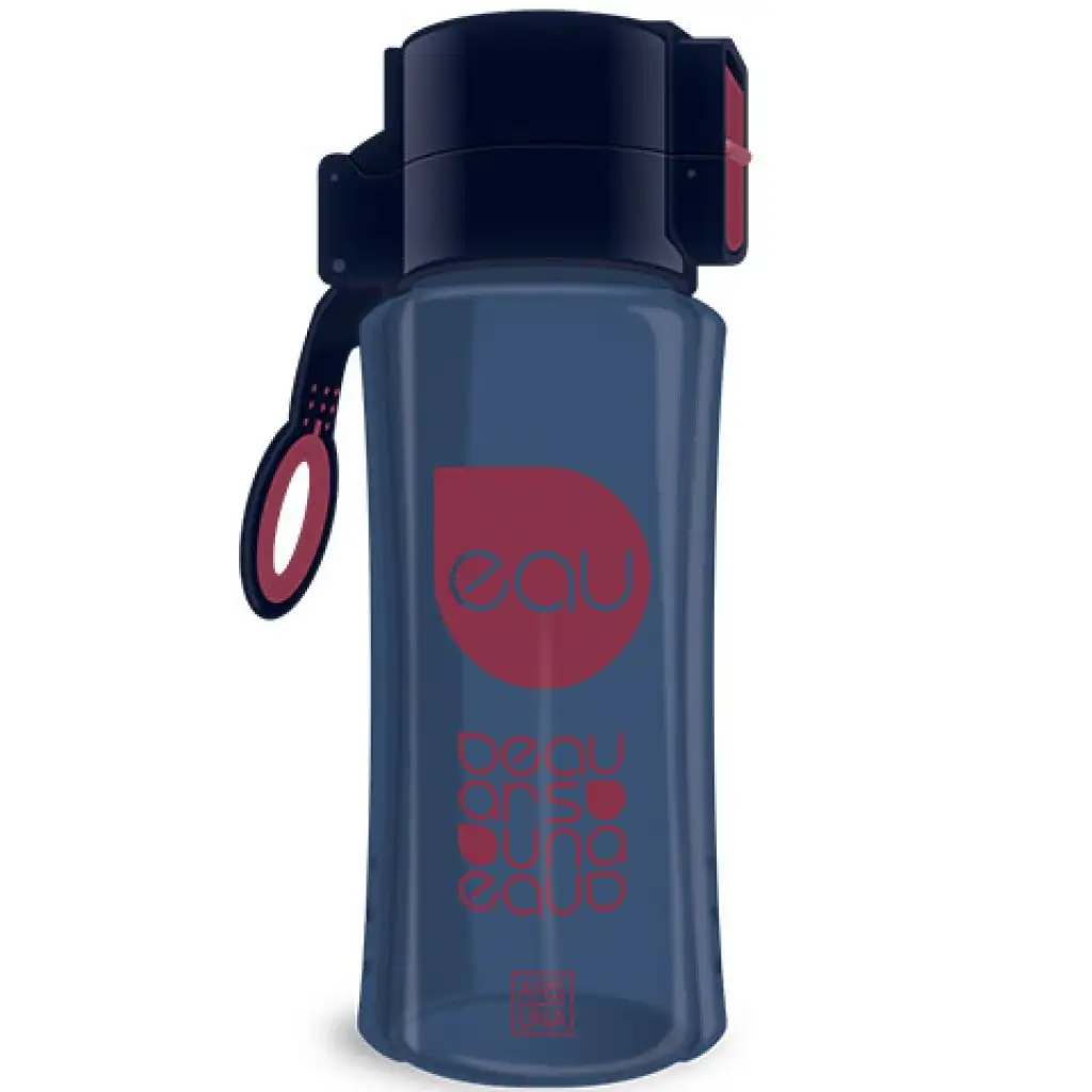 Ars Una: Dunkelgraue BPA-freie Trinkflasche 450ml Bild 1