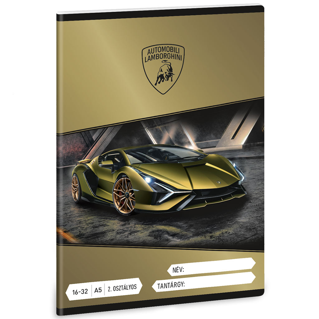 Ars Una: Lamborghini Sian 2. Klasse liniertes Heft A/5 16-32 Bild 1