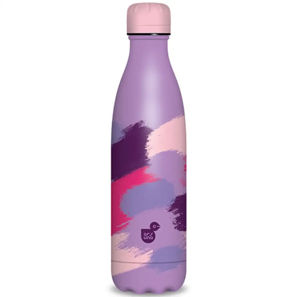 Ars Una: Spotted purple doppelwandige Metallflasche 500ml Bild 1