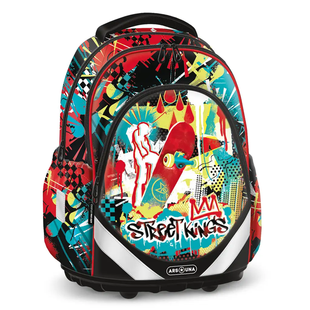 Ars Una: Street Kings anatomischer Schulranzen, Rucksack 33x42x21cm Bild 1