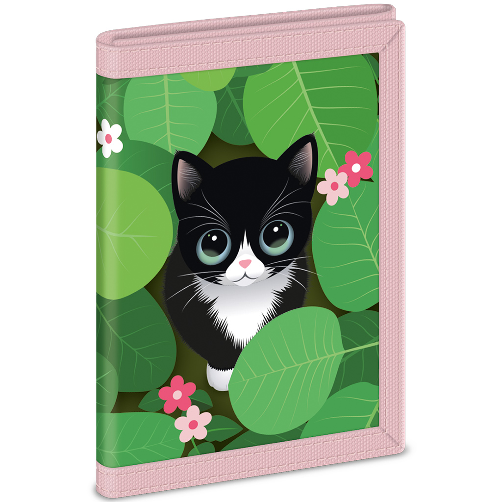 Ars Una: Think Pink Katzen-Geldbörse 9x12,5x2 cm Bild 1
