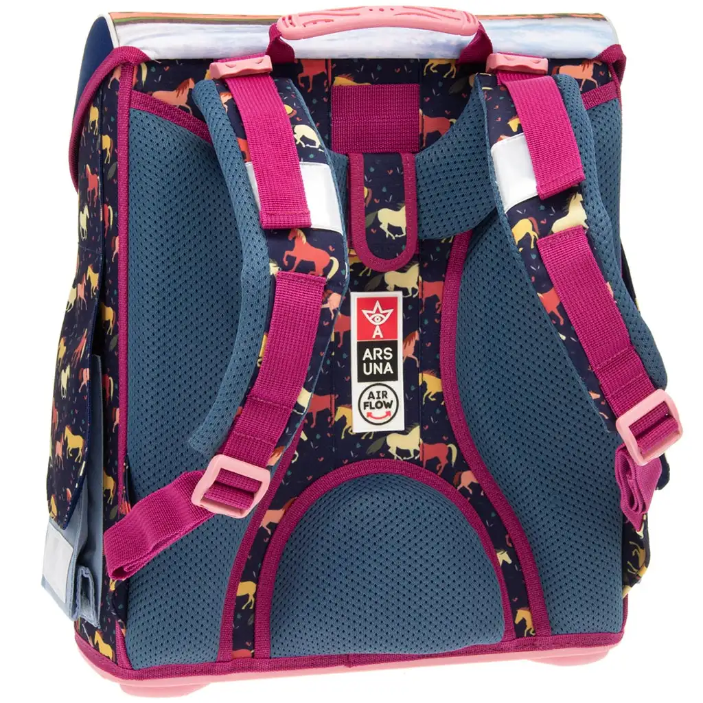 Ars Una: Wild und Frei kompakt ergonomischer Magnetverschluss Schulranzen, Rucksack 33x41x24cm Bild 3