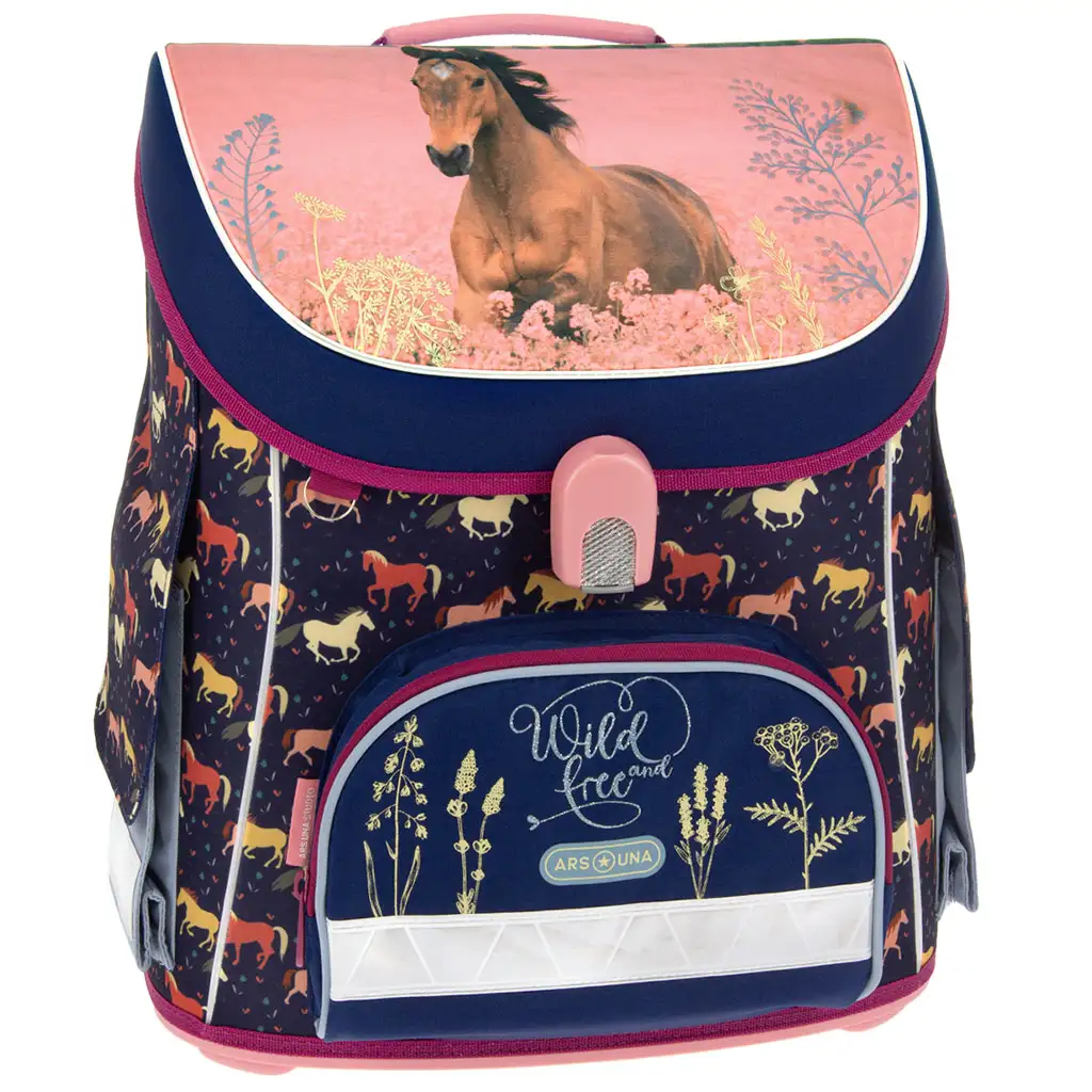 Ars Una: Wild und Frei kompakt ergonomischer Magnetverschluss Schulranzen, Rucksack 33x41x24cm Bild 1
