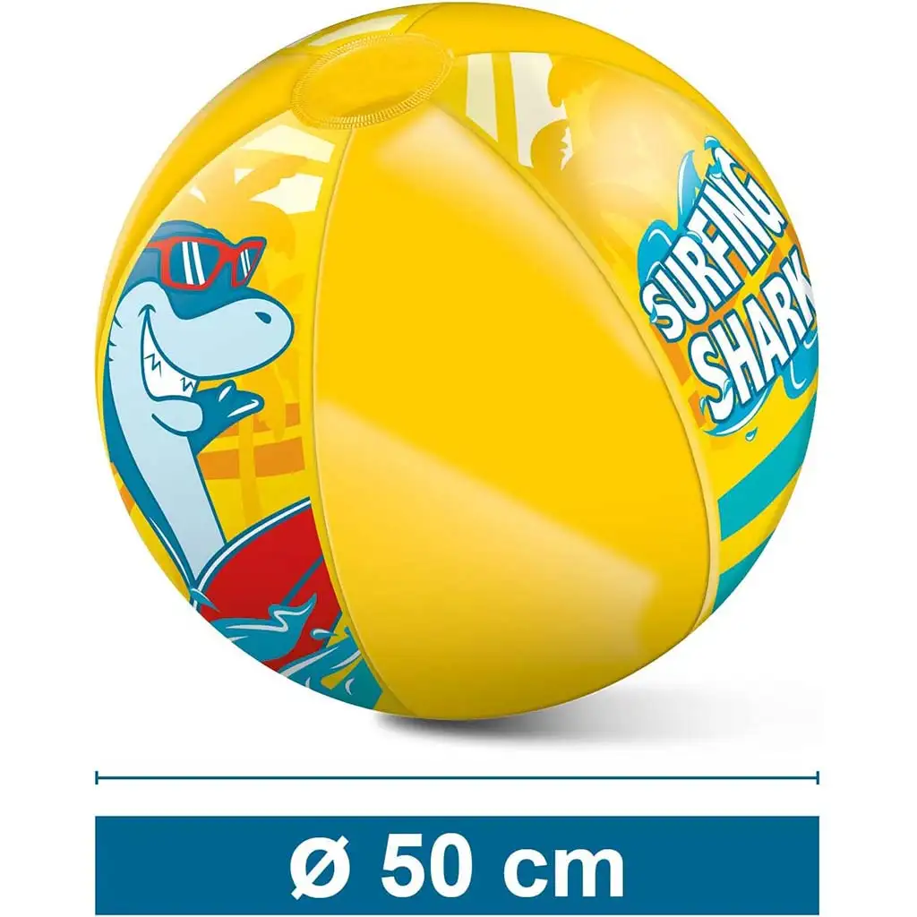 Aufblasbarer Strandball mit Haifischmuster 50cm - Mondo Toys Bild 3