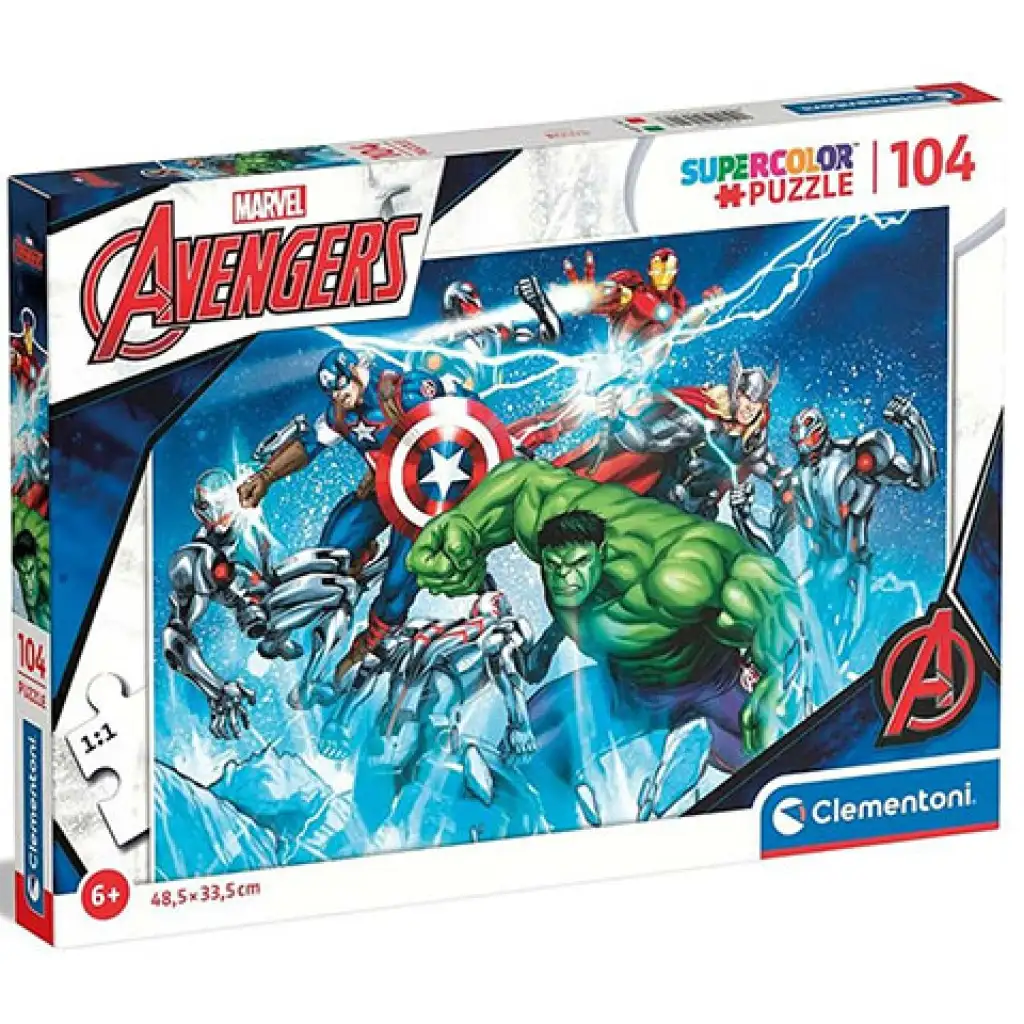 Avengers 104-teiliges Super Color Puzzle - Clementoni Bild 1
