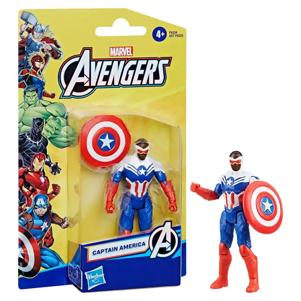 Die Rächer: Captain America Figur 10cm (Sam Wilson x Falke Erscheinung) - Hasbro Bild 1