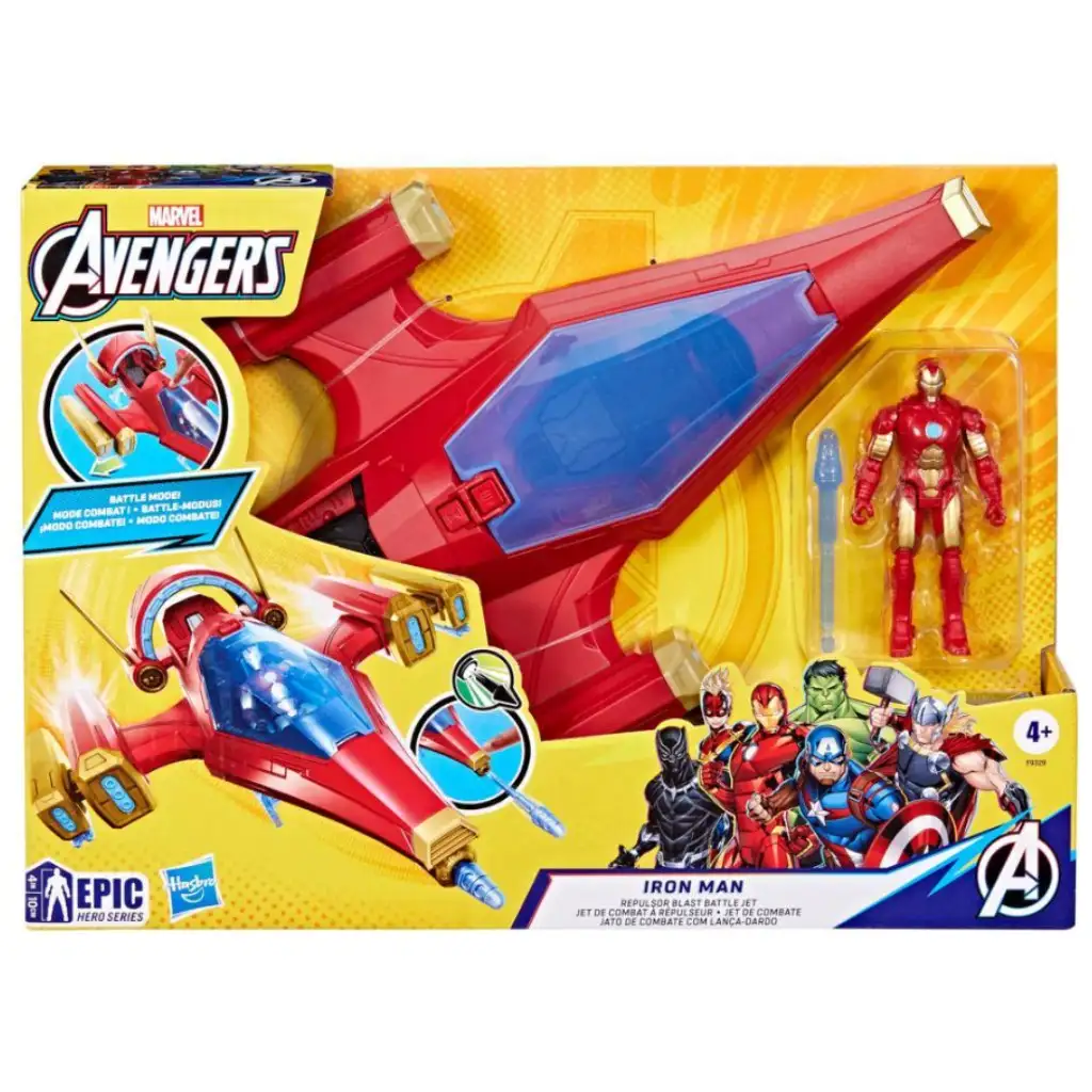 Avengers: Iron Man Repulsor Blast Kampfjet - Hasbro Bild 1