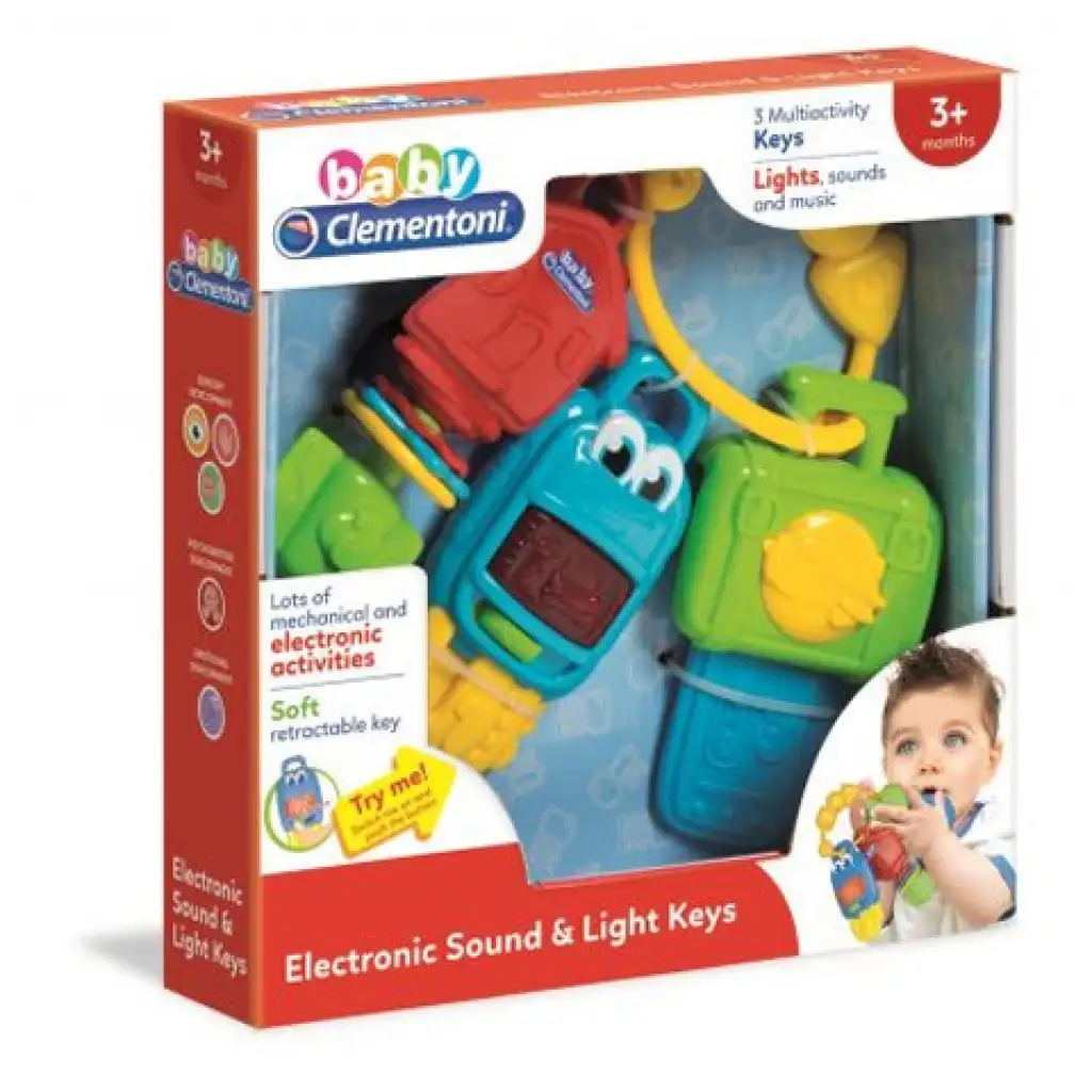 Baby Autoschlüssel mit Licht und Ton - Clementoni Bild 1