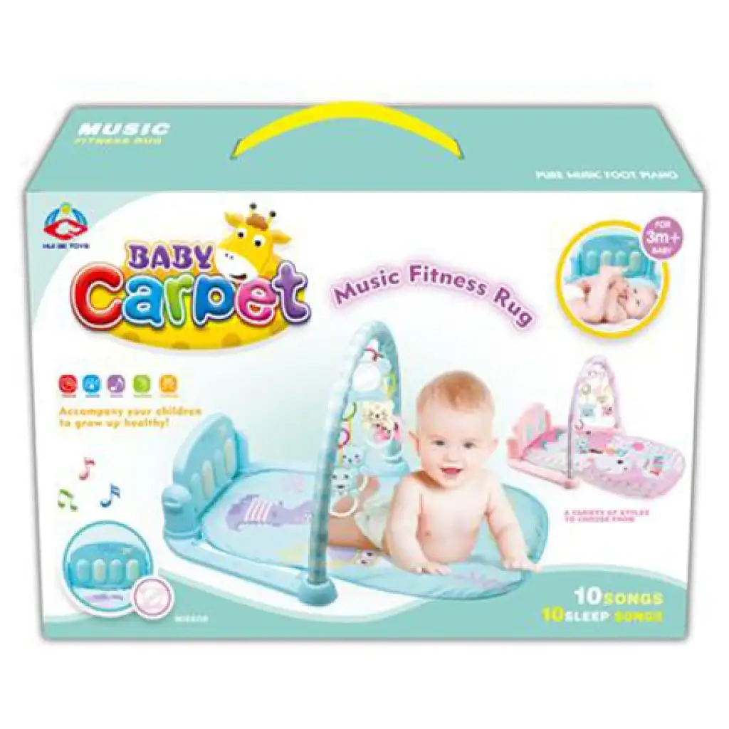 Baby-Fitness-Spielmatte mit spielbarer Klavier und Soundeffekten in zwei Varianten Bild 1